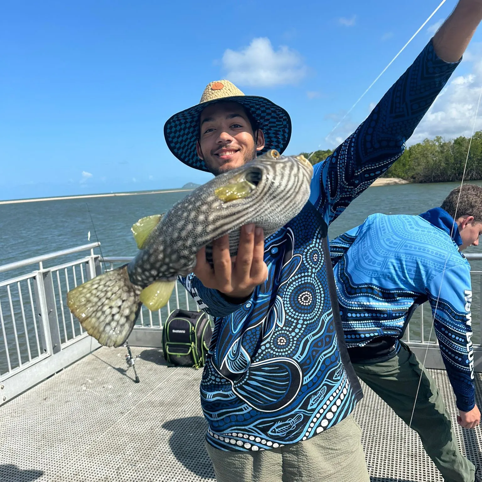 The most popular recent White-spotted puffer catch on Fishbrain