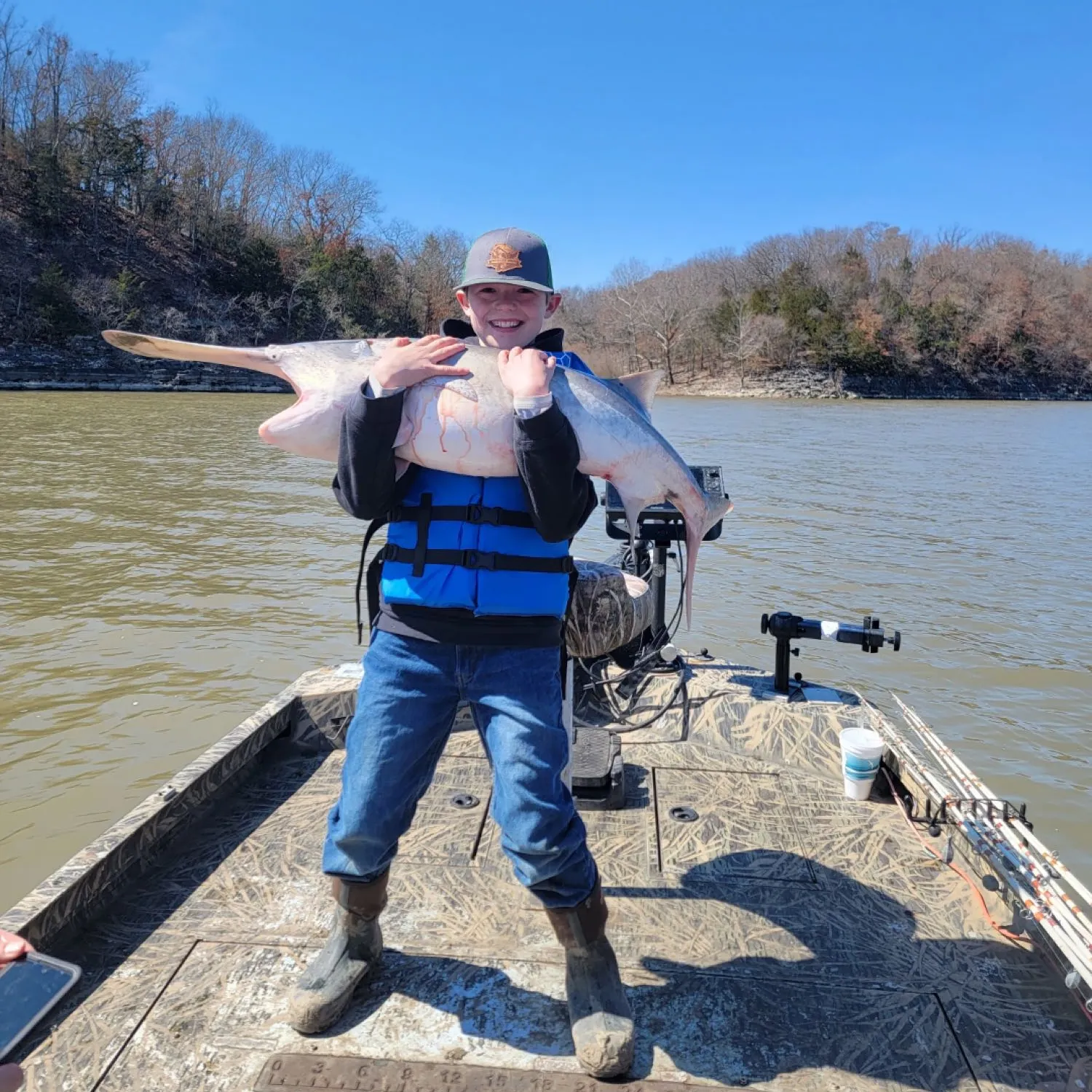 The most popular recent Paddlefish catch on Fishbrain