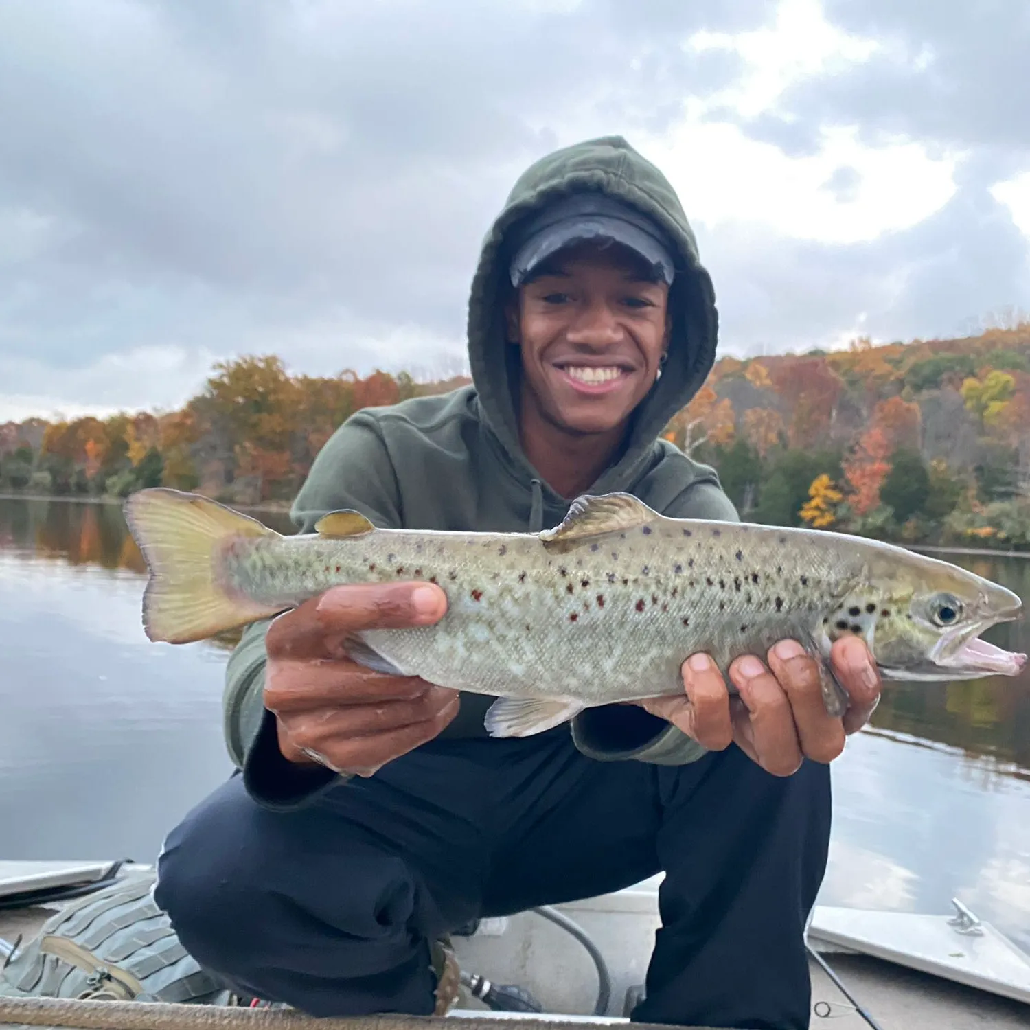 The most popular recent Landlocked atlantic salmon catch on Fishbrain