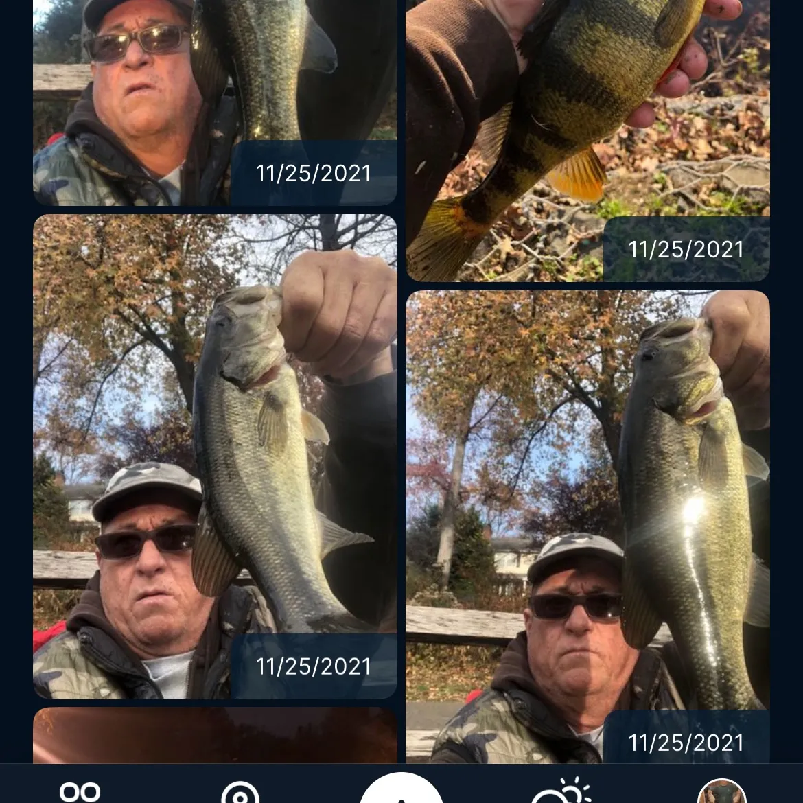 recently logged catches