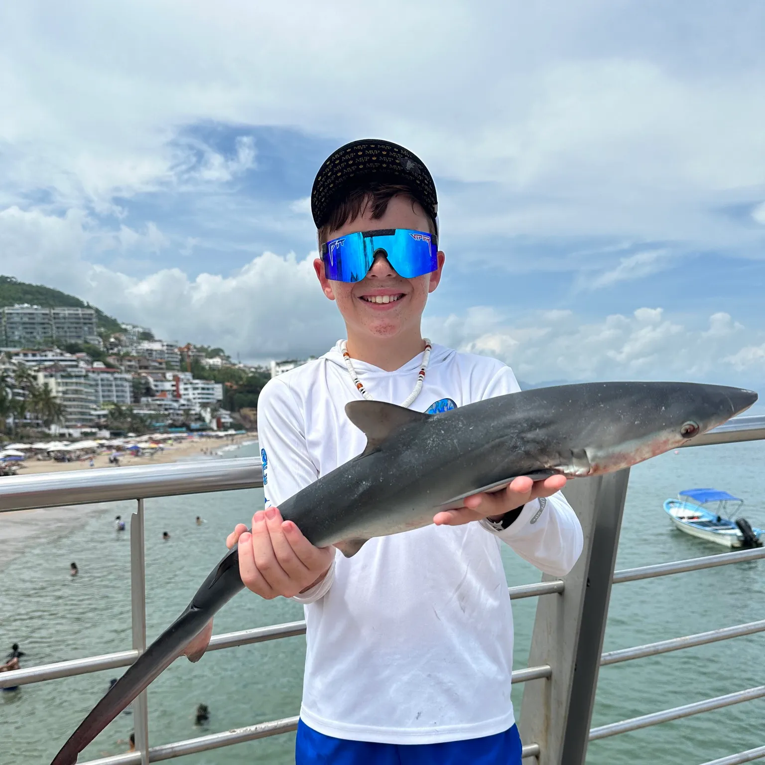 The most popular recent Blue shark catch on Fishbrain