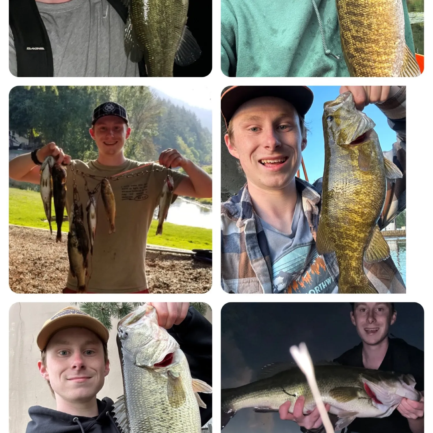 recently logged catches