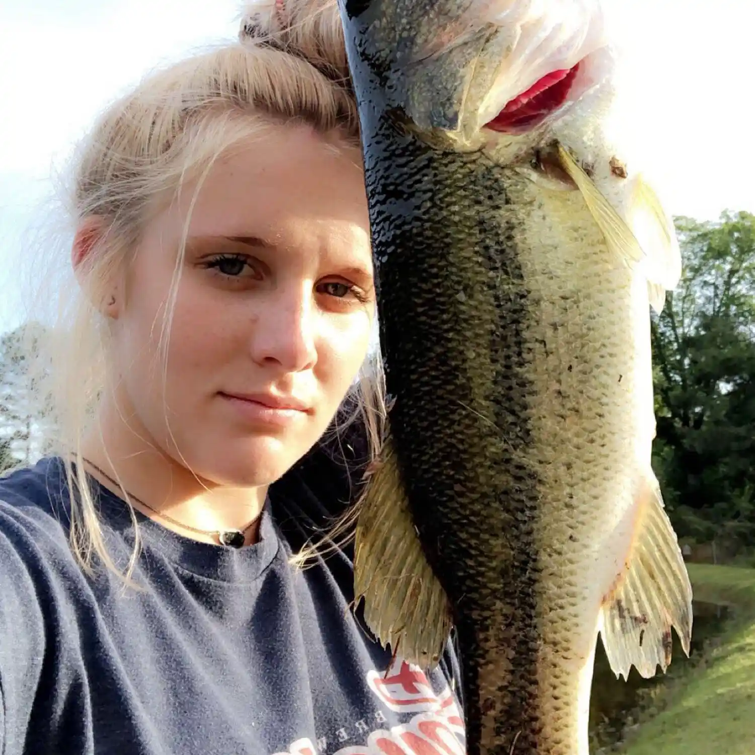 Girl Fishing Morning with Lot of Big Fishes. Stock Photo - Image of lake,  cute: 66934712