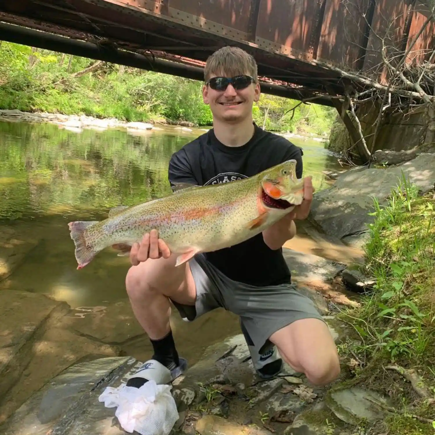 Creek Fishing For Trout In Pennsylvania 