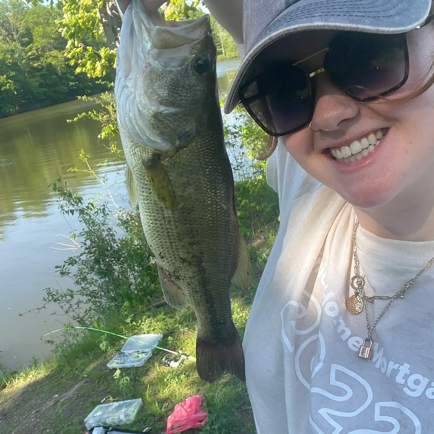 West Branch Reservoir Fishing Map, Northeast Ohio