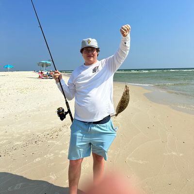 Recently caught Southern flounder